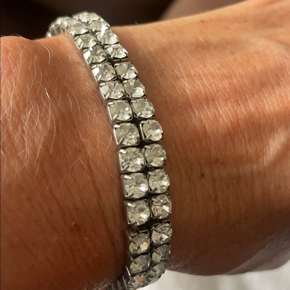 Elegant fashion diamond  Silver Bracelet